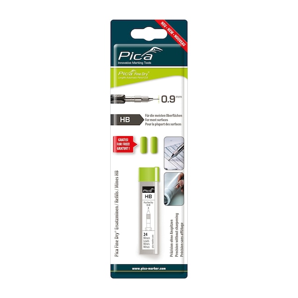 Pica Fine Dry Set of 24 HB graphite Refill Leads, 24PK 7030/SB - main